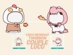 Cara membuat twibbon dino bucin couple