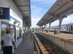 Kedatangan Ka Minangkabau Ekspres di Stasiun Padang. (Foto: Dok. Humas KAI Sumbar)