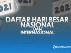 Daftar Hari Besar Nasional BUlan Agustus 2021 Daftar Hari Besar Nasional Bulan Agustus 2021