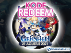 Kode Redeem Genshin Impact 21 Agustus 2021 Terbaru