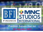 Prediksi Saham hari Ini 06 agustus 2021