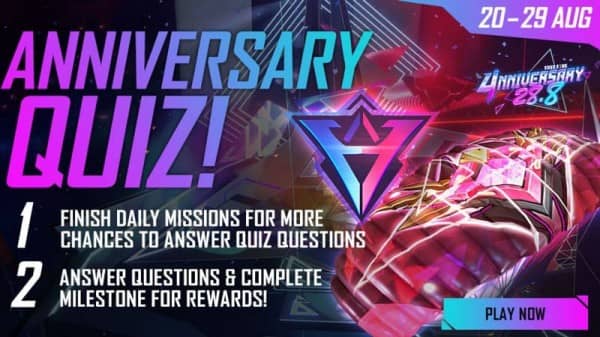 Kunci Jawaban Kuis Spesial Anniversary Ke-4 FF Free Fire Agustus 2021