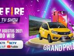Pesta 4nniversary Ulang Tahun Ke-4 Free Fire (FF) Live TV Show RCTI & SCTV Jumat 27 Agustus 2021: Dapatkan Hadiah HP hingga Mobil