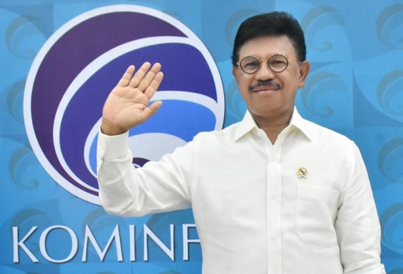 Menteri Komunikasi dan Informatika Johnny G. Plate