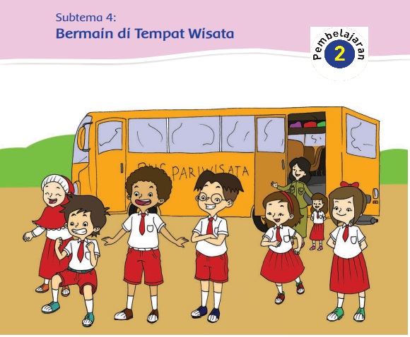 Kunci Jawaban Tema 2 Kelas 2 Halaman 184 185 186 187 188 190 192, Subtema 4: Bermain di Tempat Wisata, Pembelajaran 2