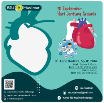 SELAMAT HARI JANTUNG INTERNASIONAL 2021 RSU MUSLIMAT PONOROGO