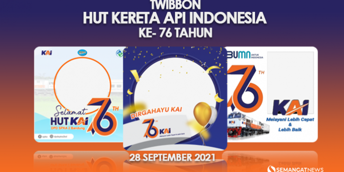 Twibbon HUT KAI, Bingkai Hari Kereta Api Nasional 2021