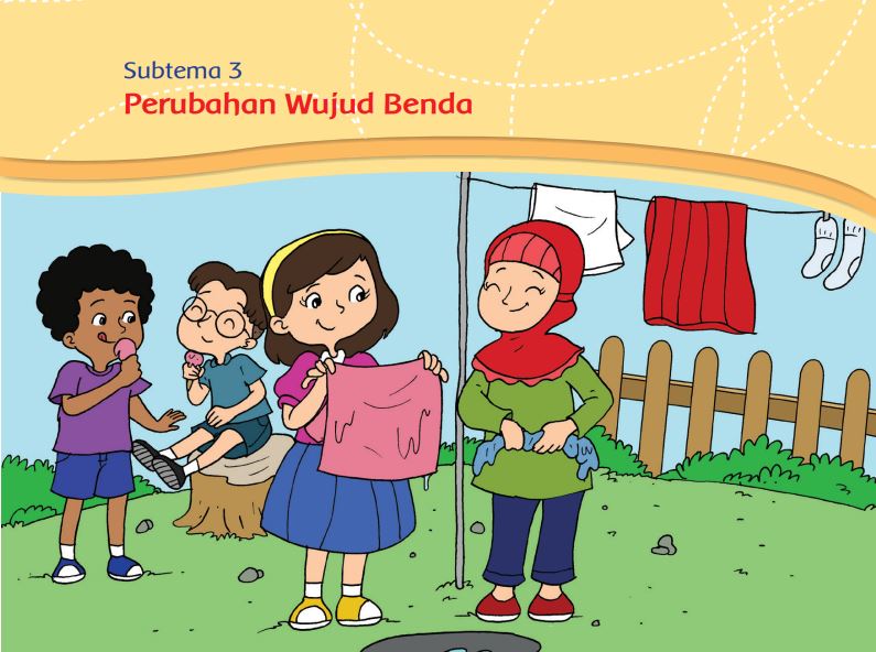 Kunci Jawaban Tema 3 Kelas 3 Halaman 120 123 126 125 130, Subtema 3: Perubahan Wujud Benda, Pembelajaran 1