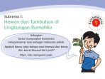 Kunci Jawaban Tema 3 Kelas 4 SD Halaman 2 3 4 5 6, Subtema 1 Hewan dan Tumbuhan di Lingkungan Rumahku: Pembelajaran 1