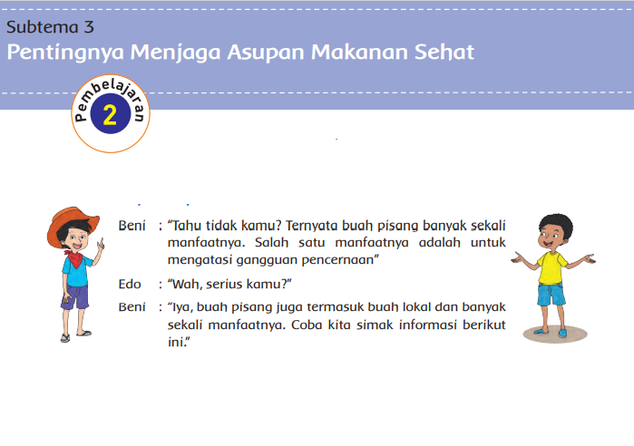 Kunci Jawaban Tema 3 Kelas 5 Halaman 90 91 92 93, Subtema 3: Pentingnya Menjaga Asupan Makanan Sehat, Pembelajaran 2