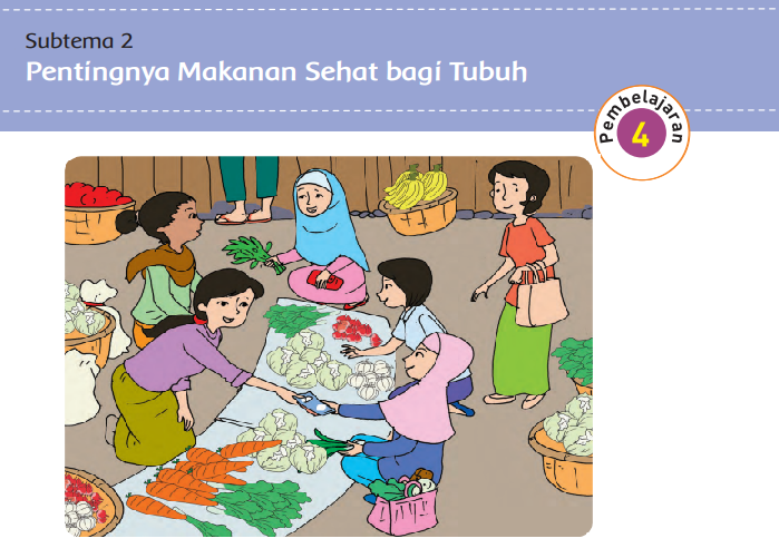 Kunci Jawaban Tema 3 Kelas 5 Halaman 65 66 67 68 69 71, Subtema 2: Pentingnya Makanan Sehat bagi Tubuh, Pembelajaran 4