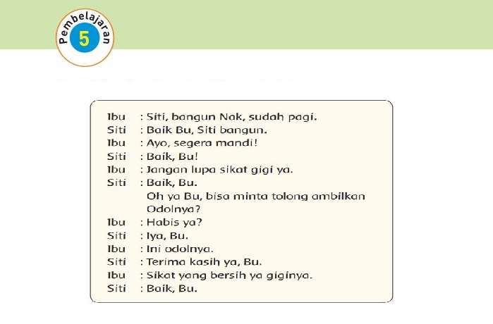 Kunci Jawaban Tema 3 Kelas 1 Halaman 123 124 125, Subtema 4: Kegiatan Malam Hari, Pembelajaran 5