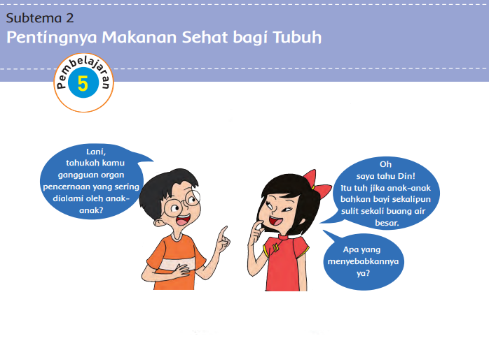 Kunci Jawaban Tema 3 Kelas 5 Halaman 73 74 75 76, Subtema 2: Pentingnya Makanan Sehat bagi Tubuh, Pembelajaran 5