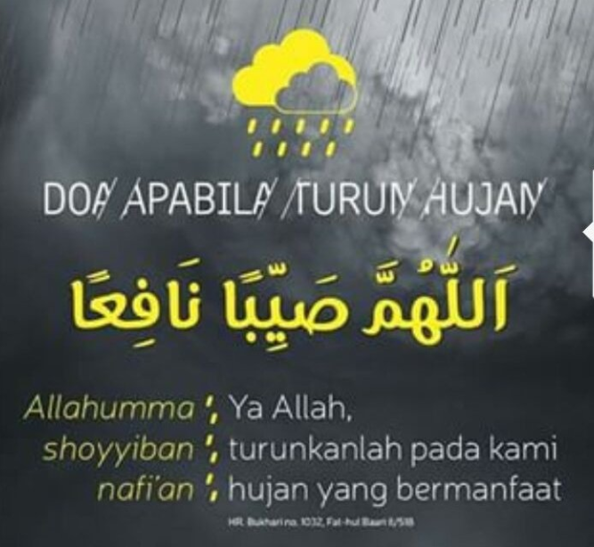 Doa Saat Hujan Turun