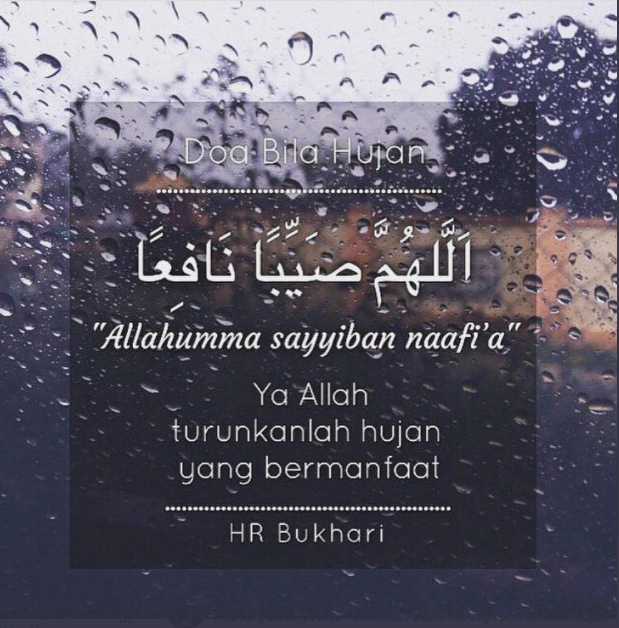 Doa Saat Hujan Turun