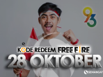 Kode redeem FF Free Fire 28 Oktober 2021 update terbaru hari ini belum digunakan di hari sumpah pemuda ke 93 Kode redeem FF
