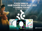 Poster Twibbon Hari Santri 2021