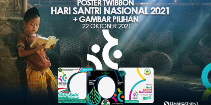 Poster Twibbon Hari Santri 2021