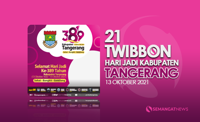 Bingkai Twibbon Hari Jadi tangerang