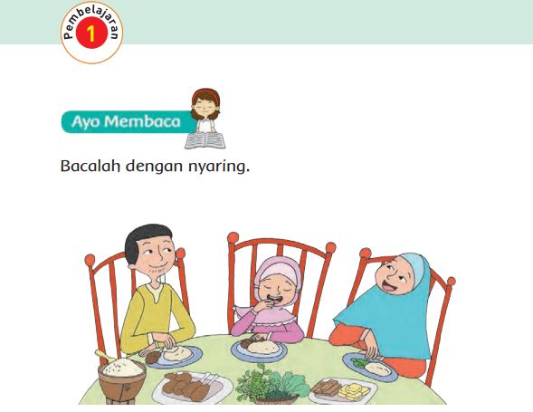 Kunci Jawaban Tema 4 Kelas 1 Halaman 43 45 46 47, Subtema 2: Kegiatan Keluargaku, Pembelajaran 1