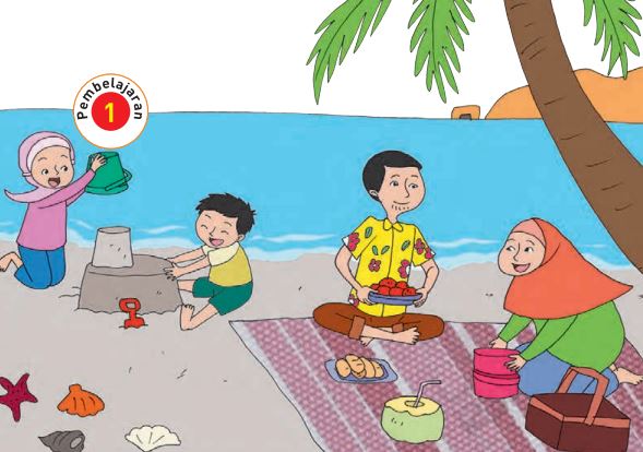 Kunci Jawaban Tema 4 Kelas 1 Halaman 125 126 127 129 131 132 133 134, Subtema 4: Kebersamaan dalam Keluarga, Pembelajaran 1