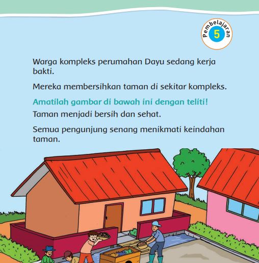 Kunci Jawaban Tema 4 Kelas 2 Halaman 189 191 192 193 194 195, Subtema 4: Hidup Bersih dan Sehat di Tempat Umum, Pembelajaran 5