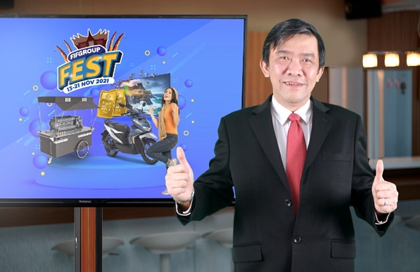 Chief Executive Officer (CEO) FIFGROUP, Margono Tanuwijaya, saat meresmikan FIFGROUP FEST Sumatera Barat pada Sabtu (13/11/2021) mengatakan FIFGROUP FEST memberikan pelayanan terbaiknya dalam rangka memenuhi permintaan konsumsi masyarakat yang kian meningkat.