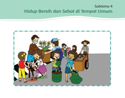 Kunci Jawaban Tema 4 Kelas 2 Halaman 155 157 158 159 160 164, Subtema 4: Hidup Bersih dan Sehat di Tempat Umum, Pembelajaran 1