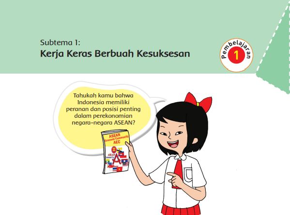 Kunci Jawaban Tema 5 Kelas 6 SD Halaman 3 4 5 6 7 8 10 12 13 14, Subtema 1 Kerja Keras Berbuah Kesuksesan: Pembelajaran 1