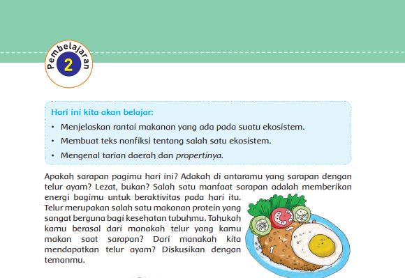 Kunci Jawaban Tema 5 Kelas 5 Halaman 60 61 62 63 65, Subtema 2: Hubungan Antarmakhluk Hidup dalam Ekosistem, Pembelajaran 2
