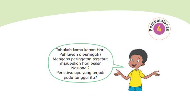 Kunci Jawaban Tema 5 Kelas 4 Halaman 117 118 119 121 122, Subtema 3: Sikap Kepahlawanan, Pembelajaran 4
