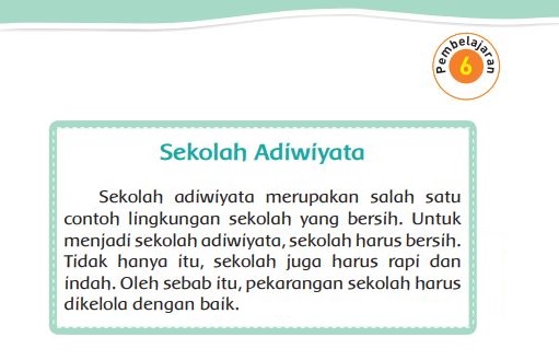 Kunci Jawaban Tema 4 Kelas 2 Halaman 97 98 99 101, Subtema 2: Hidup Bersih dan Sehat di Sekolah, Pembelajaran 6