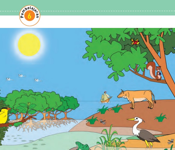 Kunci Jawaban Tema 5 Kelas 5 Halaman 50 dan 52, Subtema 1 Komponen Ekosistem: Pembelajaran 6