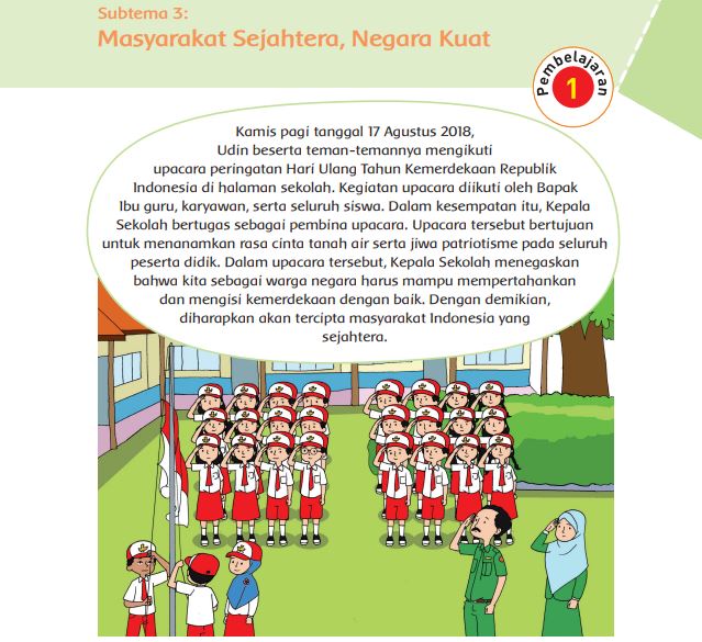 Kunci Jawaban Tema 6 Kelas 6 Halaman 84 86 87 88 89 90, Subtema 3: Masyarakat Sejahtera, Negara Kuat, Pembelajaran 1