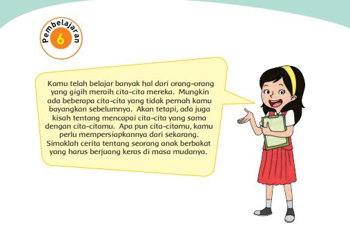 Kunci Jawaban Tema 6 Kelas 4 Halaman 153 dan 154, Subtema 3: Giat Berusaha Meraih Cita-Cita, Pembelajaran 6