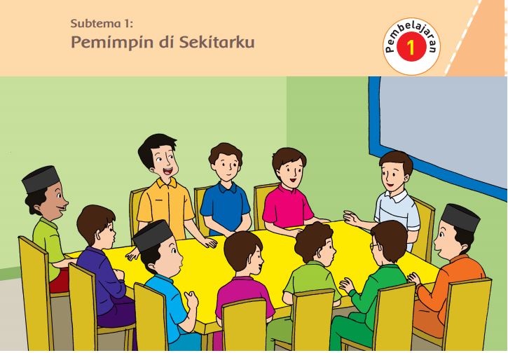Kunci Jawaban Tema 7 Kelas 6 SD Halaman 1 5 6 7 8 9 11, Subtema 1 Pemimpin di Sekitarku: Pembelajaran 1