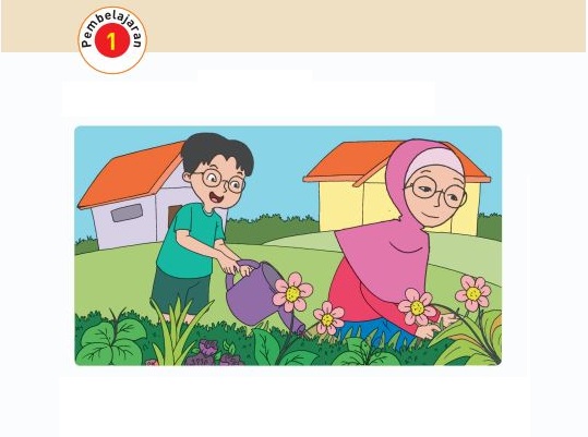 Kunci Jawaban Tema 7 Kelas 1 Halaman 91 92 93 94, Subtema 3: Tanaman di Sekitarku, Pembelajaran 1