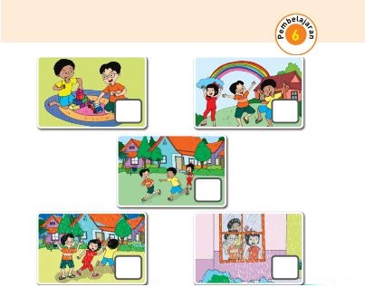Kunci Jawaban Tema 8 Kelas 1 Halaman 147 148 152 154, Subtema 3: Penghujan, Pembelajaran 6
