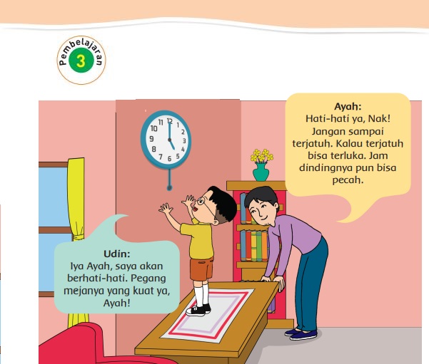 Kunci Jawaban Tema 8 Kelas 2 Halaman 21 22 25 26, Subtema 1 Aturan Keselamatan di Rumah: Pembelajaran 3