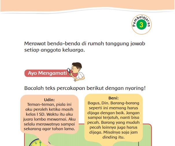 Kunci Jawaban Tema 8 Kelas 2 Halaman 70 71 75 76 77, Subtema 2: Menjaga keselamatan di Rumah, Pembelajaran 3