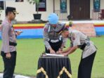 Kapolres Tanah Datar Pimpin Sertijab Kasi Humas dan Kapolsek Rambatan