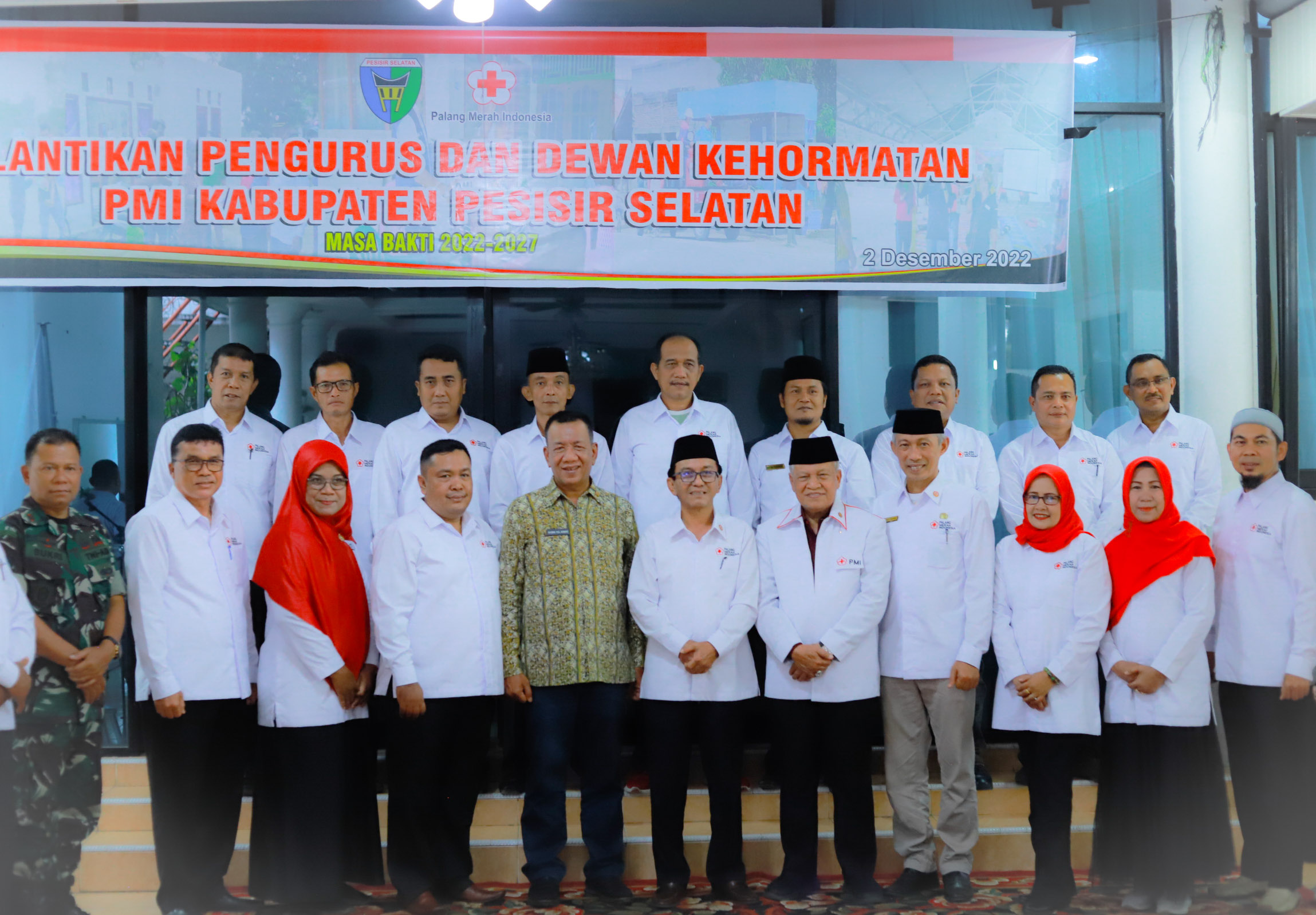 Pelantikan PMI Pesisir Selatan masa Bakti 2022 - 2027