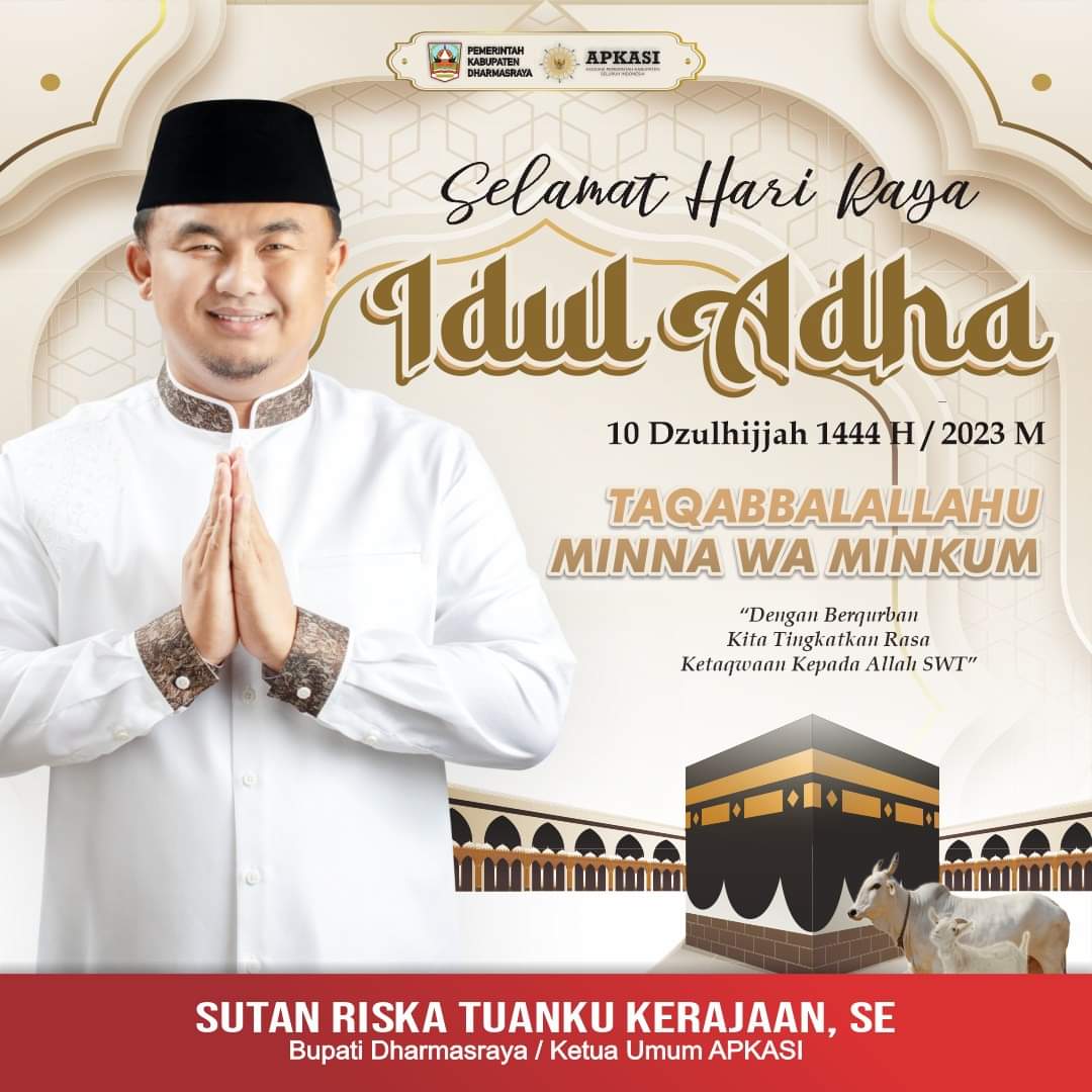 Pemkab Dharmasraya Laksanakan Shalat Idul Adha 1444 H di Masjid Agung
