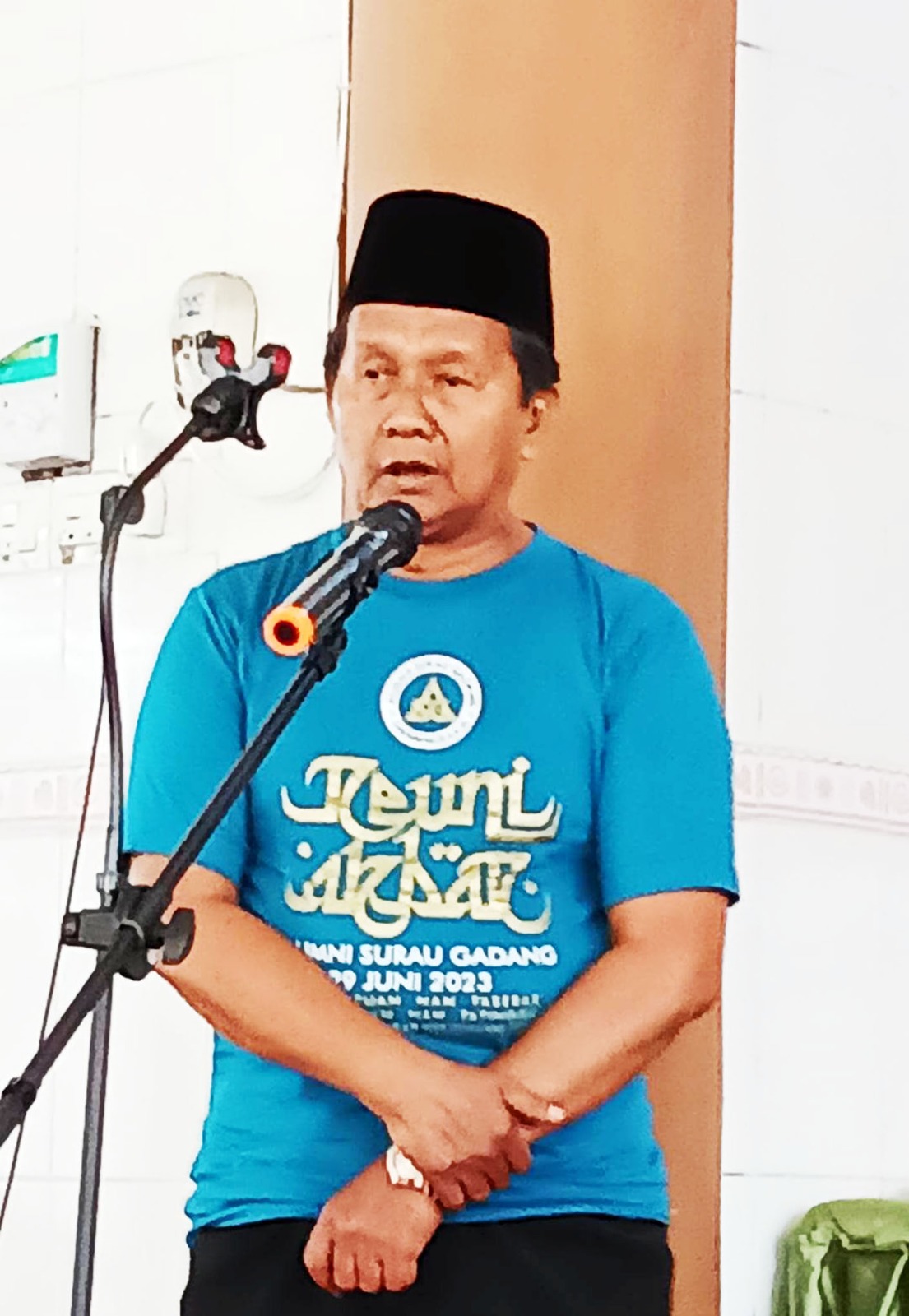 Sang Maestro Pelukis Kaligrafi Islam Indonesia, Syaiful Adnan – Foto : Muharyadi –