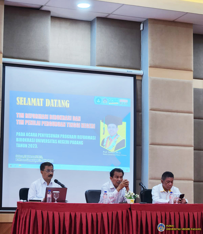 Tim Reformasi Birokrasi UNP Siapkan Rencana Aksi 2023