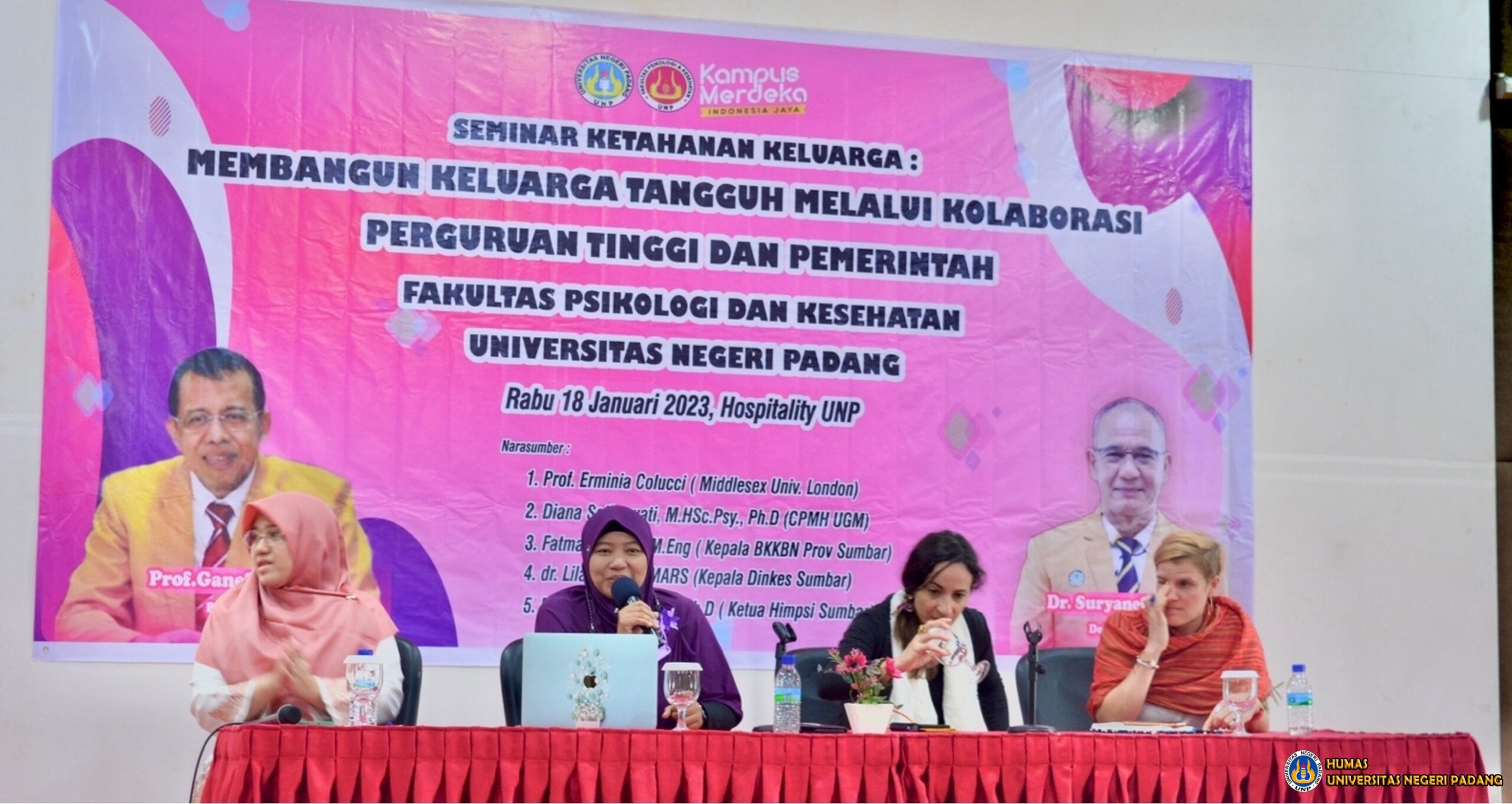 Universitas Negeri Padang Fakultas Psikologi dan Kesehatan Selenggarakan Seminar Ketahanan Keluarga