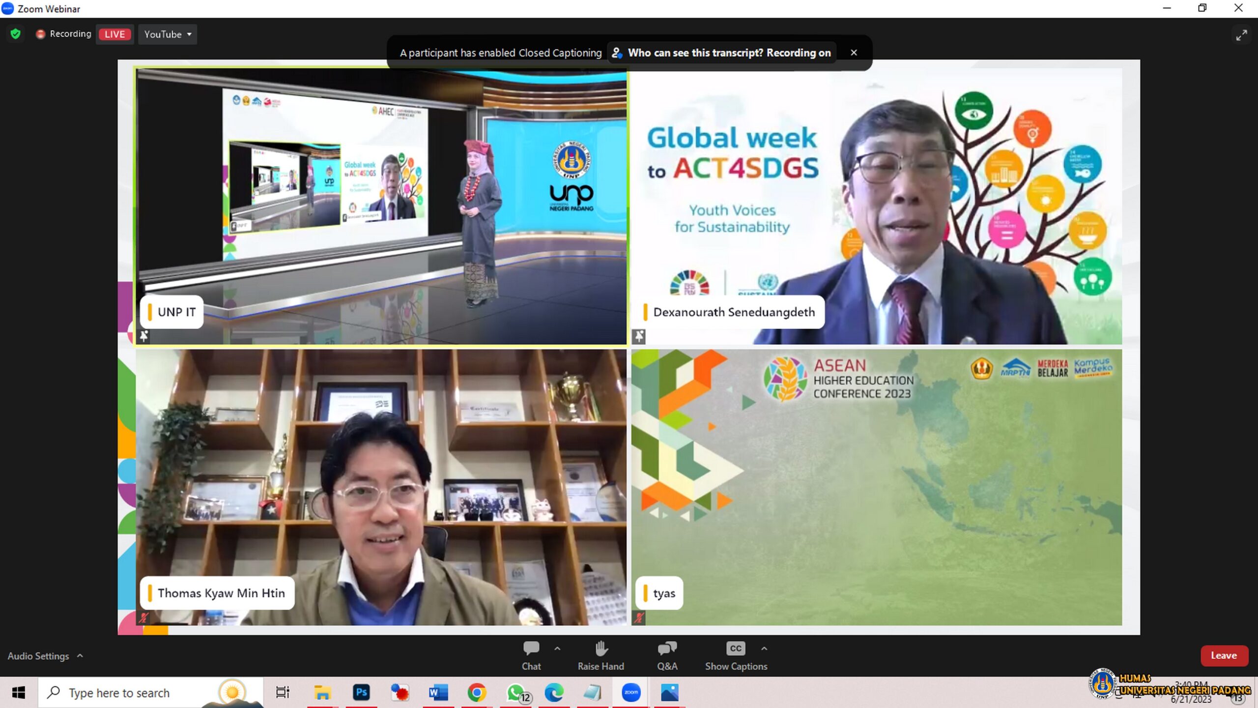 Universitas Negeri Padang Menjadi Host ASEAN Higher Education Conference 2023