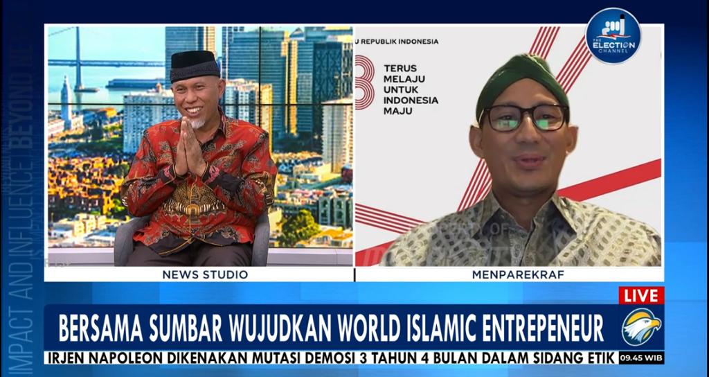 Gubernur Mahyeldi Bersama Menteri Parekraf RI, Bincang WIES 2023