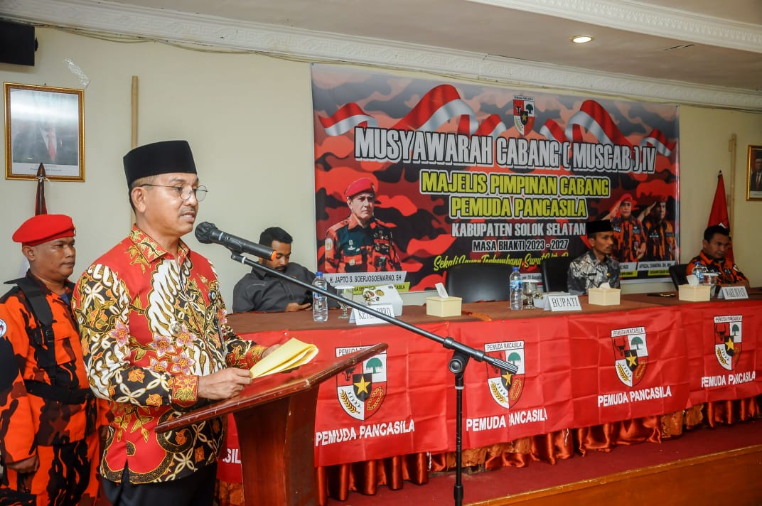Pemkab Solok Selatan Harapkan Pemuda Pancasila Eksis dan Berperan Untuk Masyarakat