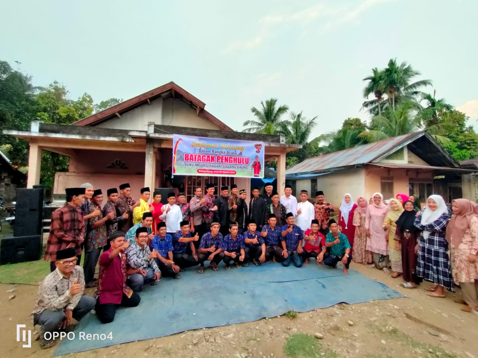 Suku Melayu Datuak Mangkuto Sialang Gaung Lakukan Acara Batagak Penghulu